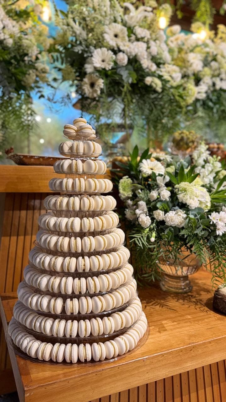 Macarons para Casamento: Torres, Mesas de Doces e Lembrancinhas